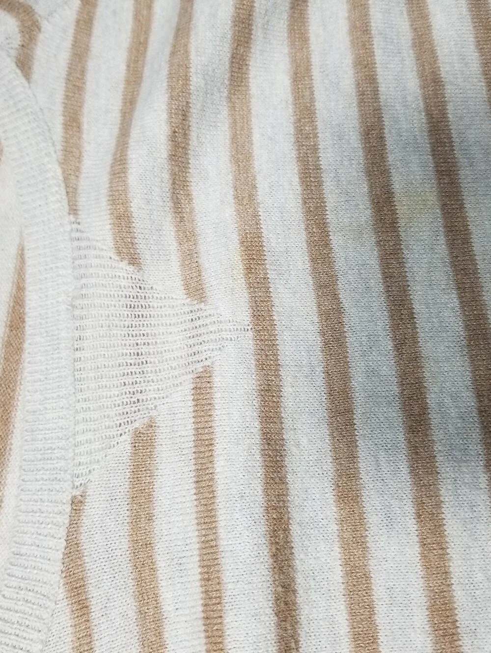 ANA WOMEN'S BROWN AND TAN SWEATER SIZE XL (READ FULL DESCRIPTION)